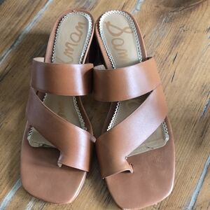 Sam Edelman Prague Ginger Brown Leather Sandal